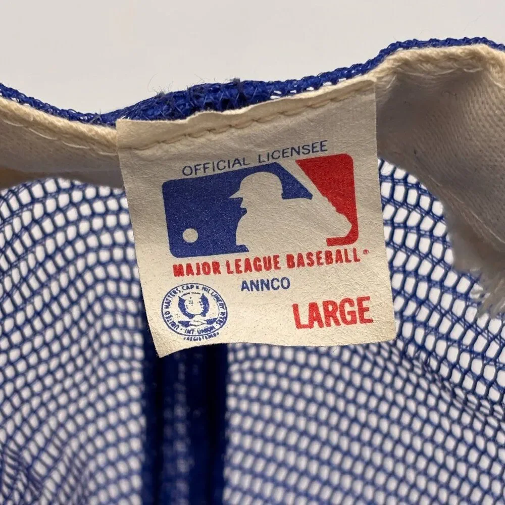 Vintage 1980s Toronto Blue Jays MLB SnapBack Hat Cap Annco Made In USA - Large